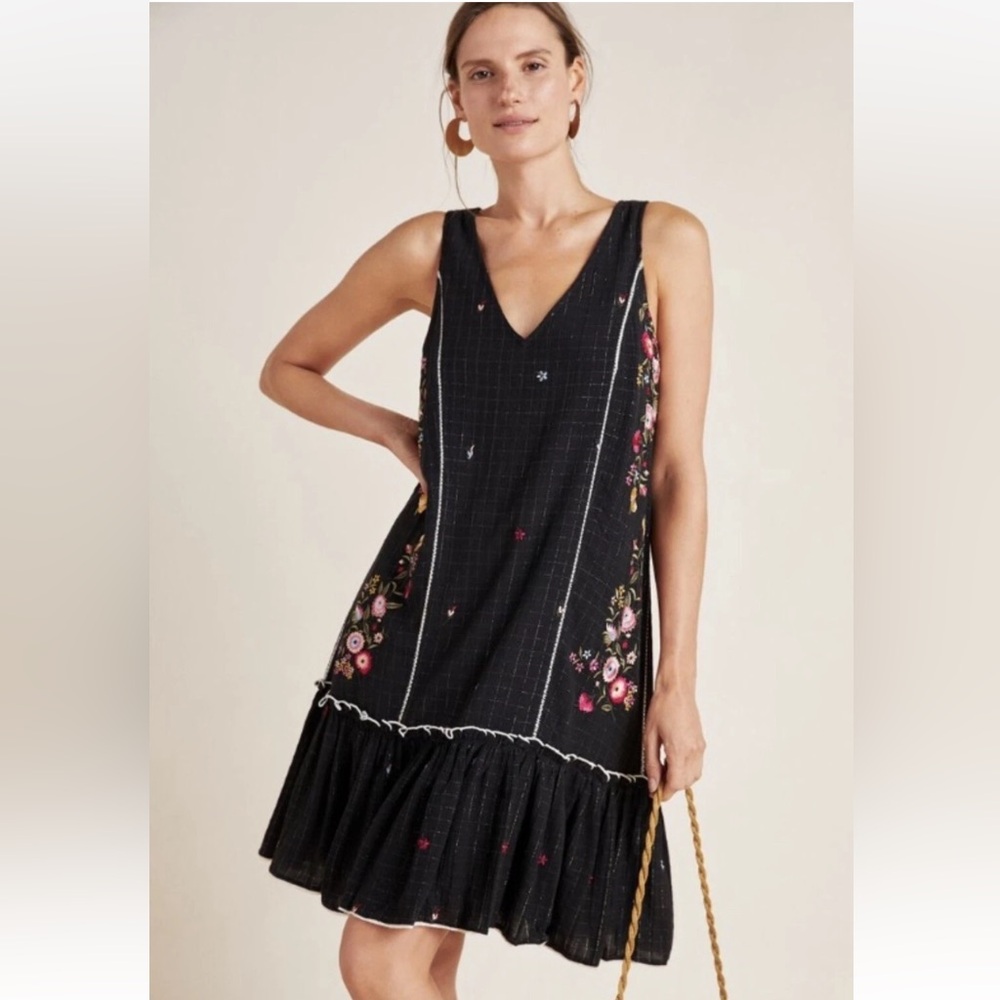 Anthropologie Rhea Embroidered Dress.